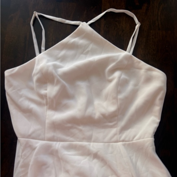 Lulu’s Absolutely Breathtaking Elegant cream Ivory Halter Maxi Dress‎ XS NWOT - Picture 7 of 11